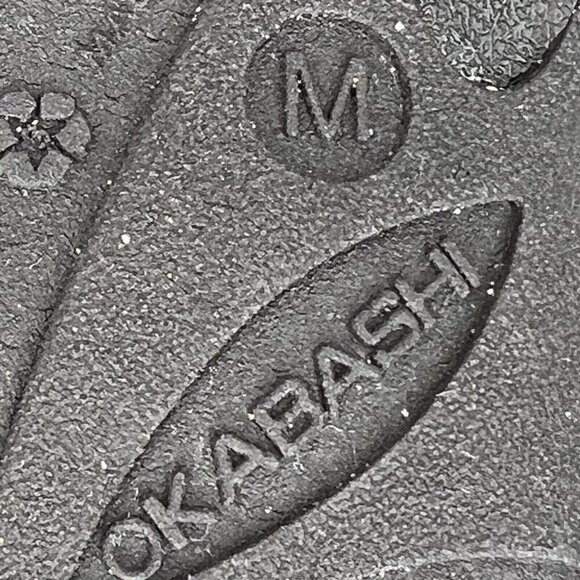 New Okabashi Maui Black Classic Contour Sole FlipFlop Beach Sandals Size Medium - Picture 9 of 9